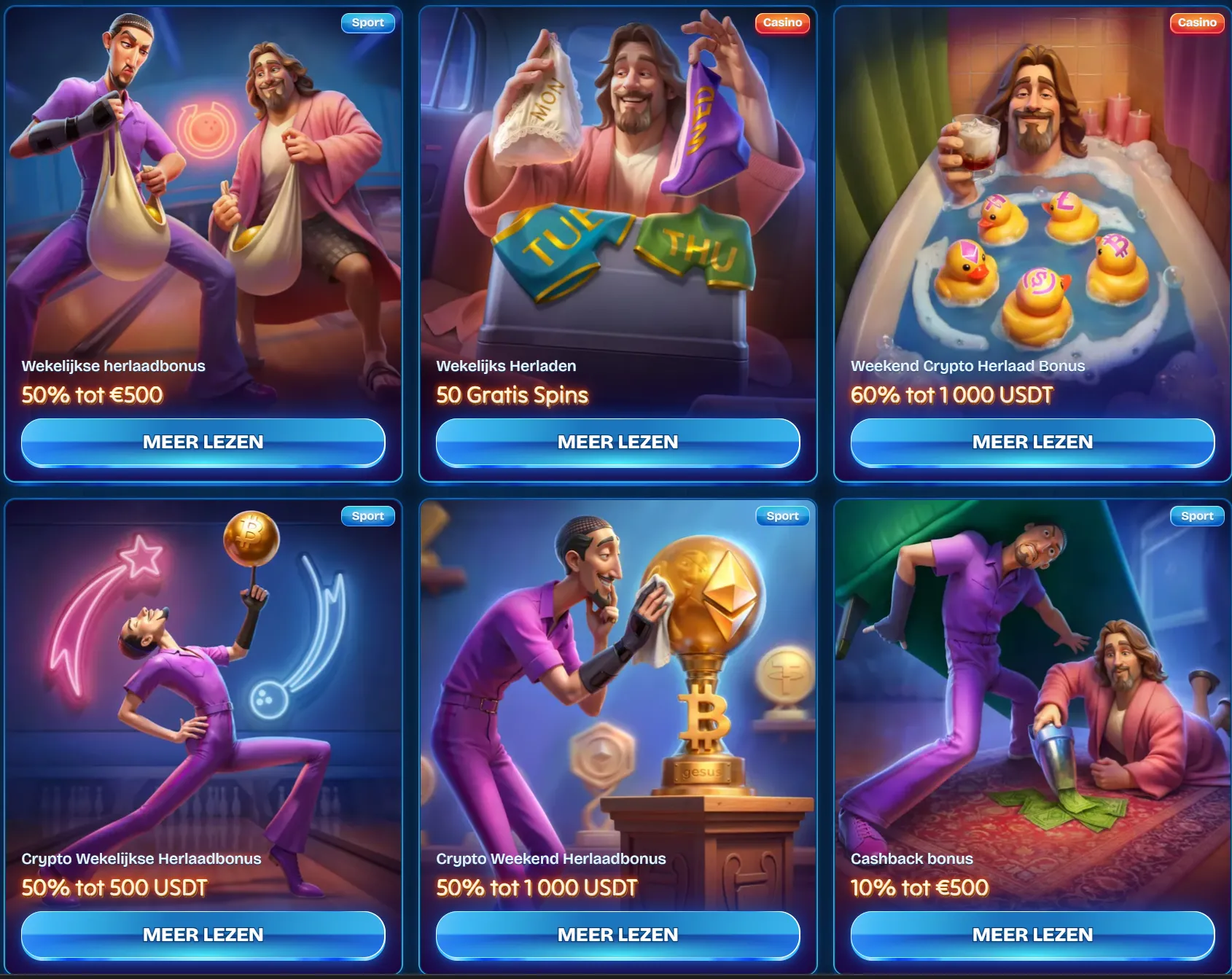 Betenza Casino cashback en herlaadbonussen